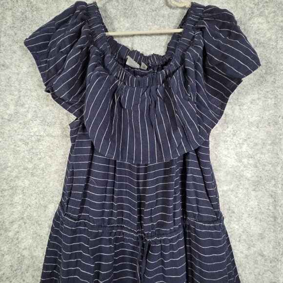 New York and Company Soho Women's Short Sleeve Full Length Dress Blue Size M - Picture 3 of 8